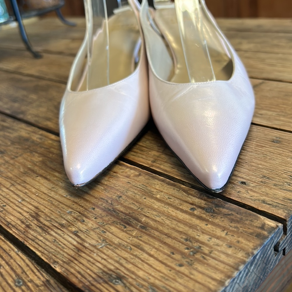 Stuart Weitzman Pink sling back kitten heels sz6.5N - Picture 6 of 12